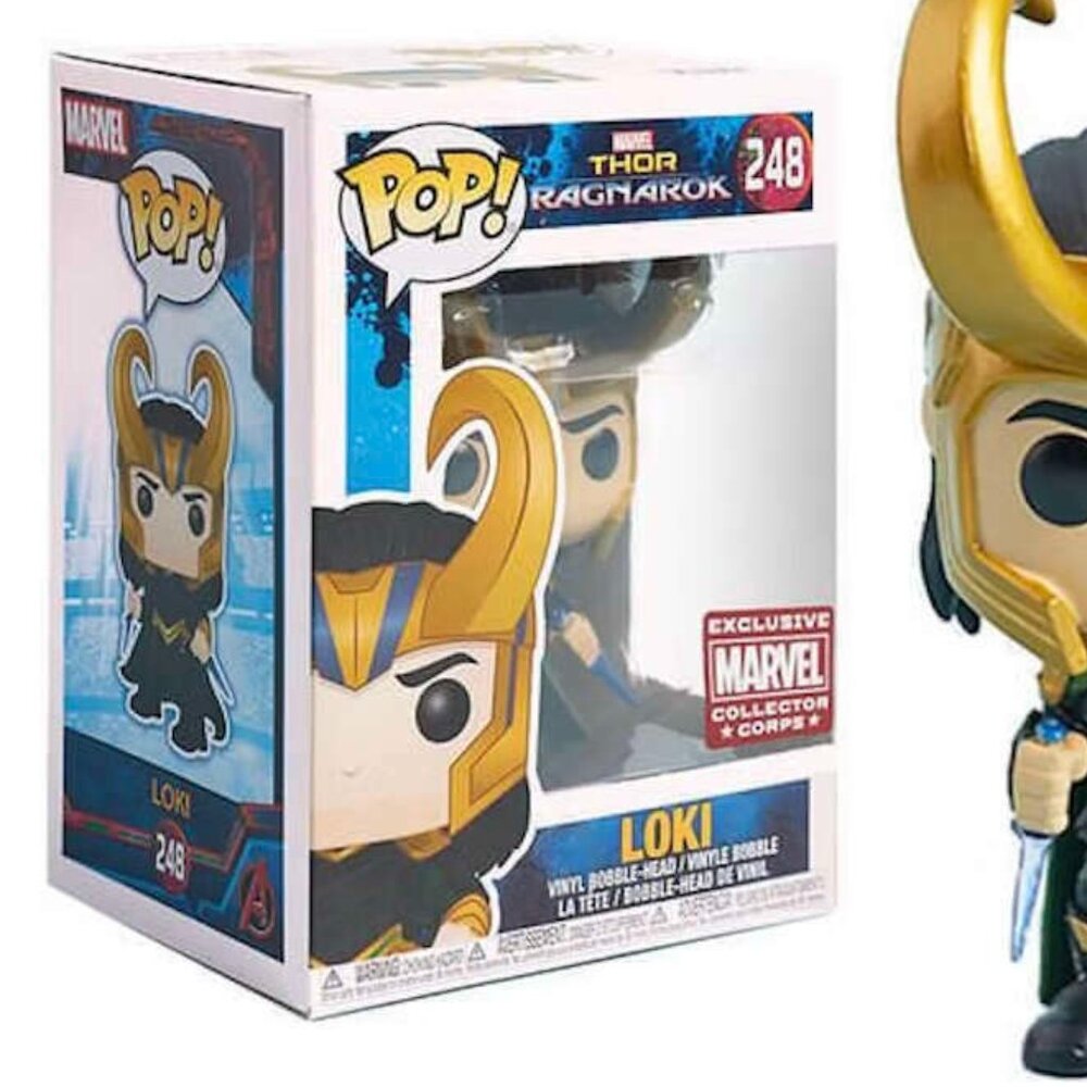 Funko Pop! - Marvel Thor Ragnarok - Loki 248, Exclusive Marvel Collector Corp